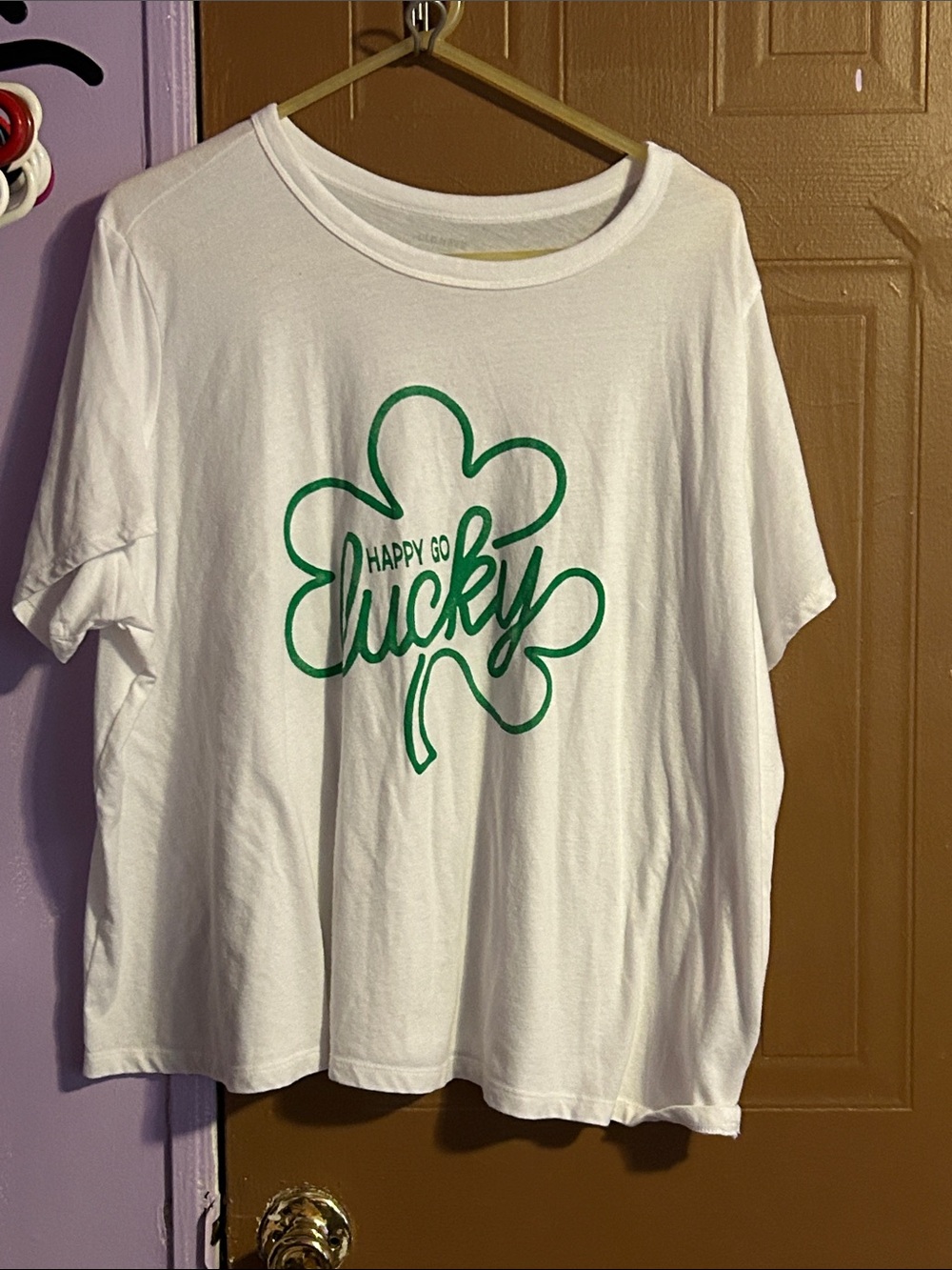 Happy Go Lucky" Graphic T-Shirt